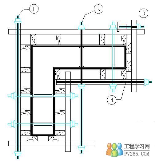 剪力墙封头处对拉螺杆加固要点